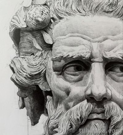 要帅不要命！他仅一支铅笔，狂粉130万，这素描超纲到“违规” - 图画吧TUHUABA