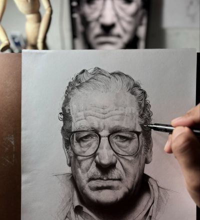 要帅不要命！他仅一支铅笔，狂粉130万，这素描超纲到“违规” - 图画吧TUHUABA