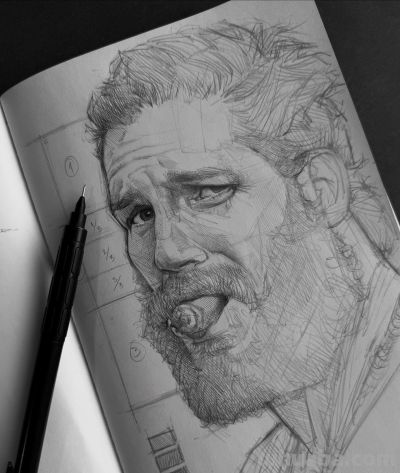 要帅不要命！他仅一支铅笔，狂粉130万，这素描超纲到“违规” - 图画吧TUHUABA