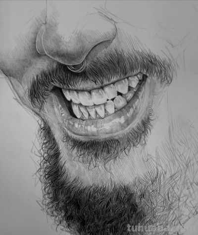 要帅不要命！他仅一支铅笔，狂粉130万，这素描超纲到“违规” - 图画吧TUHUABA