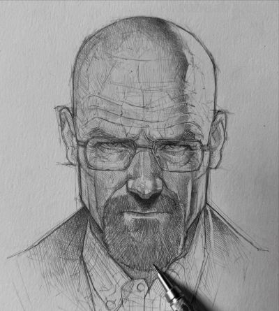 要帅不要命！他仅一支铅笔，狂粉130万，这素描超纲到“违规” - 图画吧TUHUABA