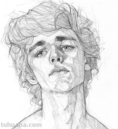 要帅不要命！他仅一支铅笔，狂粉130万，这素描超纲到“违规” - 图画吧TUHUABA