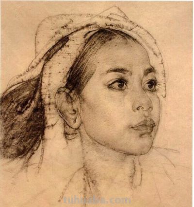 被列宾认为“俄罗斯最天才的画家”尼古拉·费欣素描高清作品80幅 - 图画吧TUHUABA