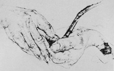 被列宾认为“俄罗斯最天才的画家”尼古拉·费欣素描高清作品80幅 - 图画吧TUHUABA