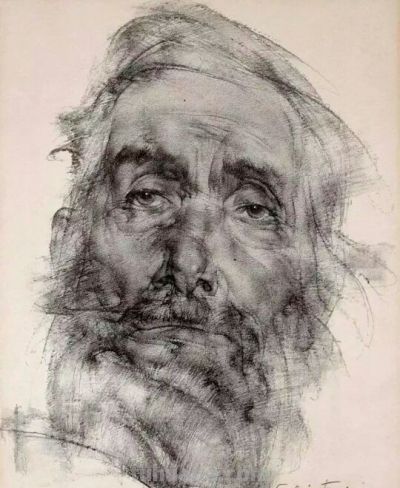 被列宾认为“俄罗斯最天才的画家”尼古拉·费欣素描高清作品80幅 - 图画吧TUHUABA