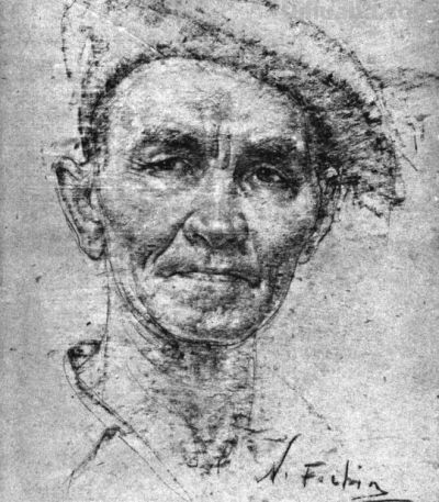 被列宾认为“俄罗斯最天才的画家”尼古拉·费欣素描高清作品80幅 - 图画吧TUHUABA