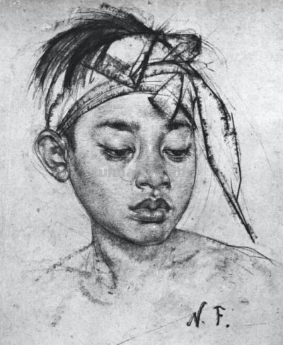 被列宾认为“俄罗斯最天才的画家”尼古拉·费欣素描高清作品80幅 - 图画吧TUHUABA