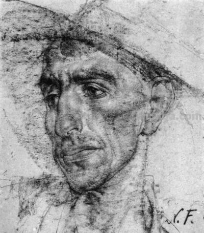 被列宾认为“俄罗斯最天才的画家”尼古拉·费欣素描高清作品80幅 - 图画吧TUHUABA