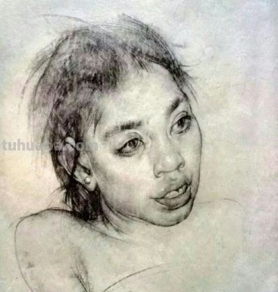 被列宾认为“俄罗斯最天才的画家”尼古拉·费欣素描高清作品80幅 - 图画吧TUHUABA