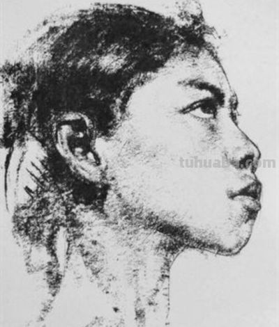 被列宾认为“俄罗斯最天才的画家”尼古拉·费欣素描高清作品80幅 - 图画吧TUHUABA