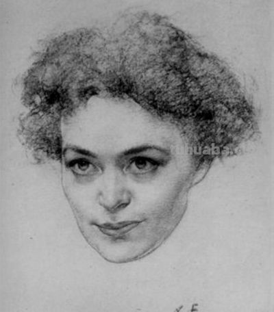 被列宾认为“俄罗斯最天才的画家”尼古拉·费欣素描高清作品80幅 - 图画吧TUHUABA