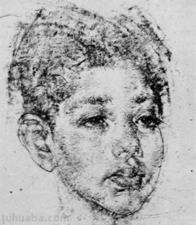 被列宾认为“俄罗斯最天才的画家”尼古拉·费欣素描高清作品80幅 - 图画吧TUHUABA