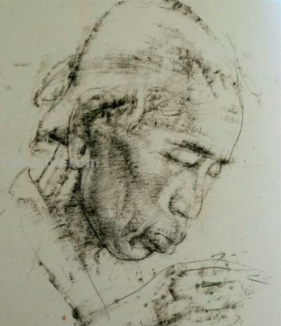 被列宾认为“俄罗斯最天才的画家”尼古拉·费欣素描高清作品80幅 - 图画吧TUHUABA