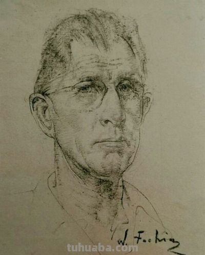 被列宾认为“俄罗斯最天才的画家”尼古拉·费欣素描高清作品80幅 - 图画吧TUHUABA