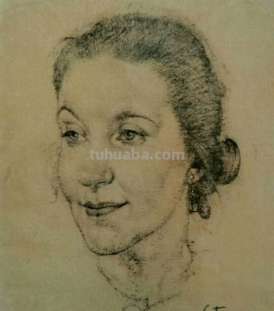 被列宾认为“俄罗斯最天才的画家”尼古拉·费欣素描高清作品80幅 - 图画吧TUHUABA