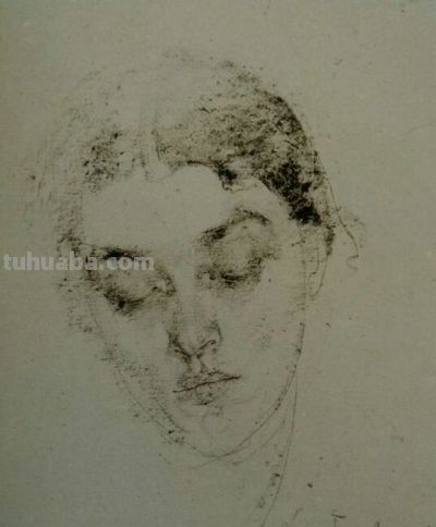 被列宾认为“俄罗斯最天才的画家”尼古拉·费欣素描高清作品80幅 - 图画吧TUHUABA