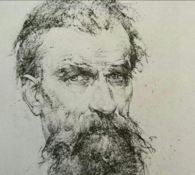 被列宾认为“俄罗斯最天才的画家”尼古拉·费欣素描高清作品80幅 - 图画吧TUHUABA