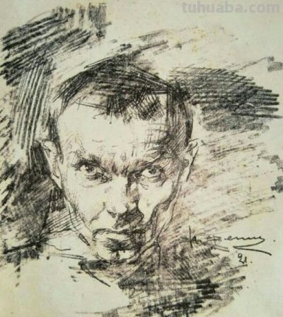 被列宾认为“俄罗斯最天才的画家”尼古拉·费欣素描高清作品80幅 - 图画吧TUHUABA