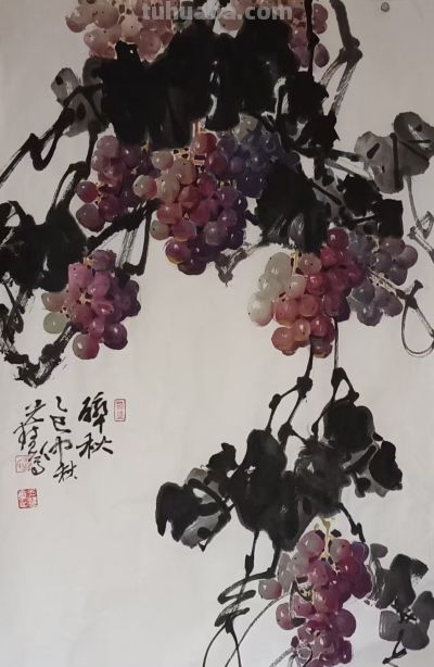 鲜光慧 || 《葡萄园中色彩鲜,生机盎然满眼舒》国画一组欣赏 - 今日头条 鲜光慧 || 《葡萄园中色彩鲜,生机盎然满眼舒》国画一组欣赏 - 图画吧TUHUABA