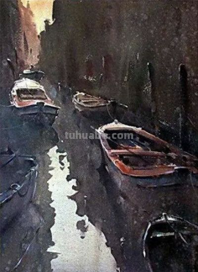 塞尔维亚水彩画家杜桑·杜卡里克作品 - 今日头条