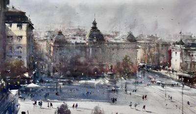 塞尔维亚水彩画家杜桑·杜卡里克作品 - 图画吧TUHUABA