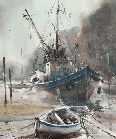 塞尔维亚水彩画家杜桑·杜卡里克作品 - 图画吧TUHUABA