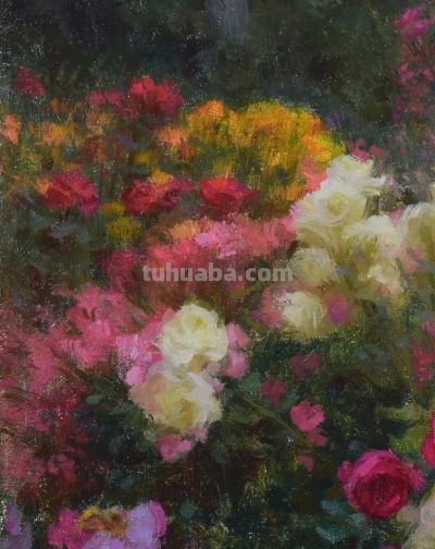 当代美国画家——泰勒·科雷亚静物花卉油画 - 图画吧TUHUABA