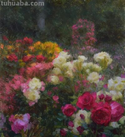 当代美国画家——泰勒·科雷亚静物花卉油画 - 图画吧TUHUABA