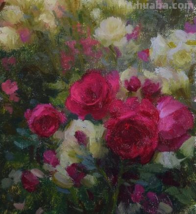 当代美国画家——泰勒·科雷亚静物花卉油画 - 图画吧TUHUABA
