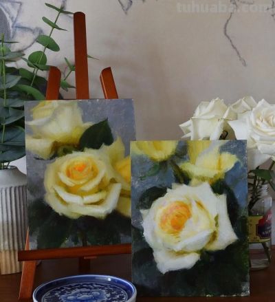当代美国画家——泰勒·科雷亚静物花卉油画 - 图画吧TUHUABA