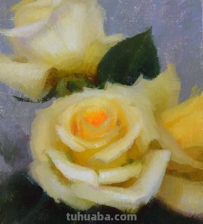 当代美国画家——泰勒·科雷亚静物花卉油画 - 图画吧TUHUABA