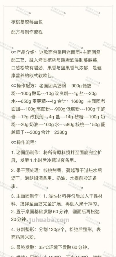 烘焙教程+配方 札幌面包&核桃蔓越莓面包 - 图画吧TUHUABA