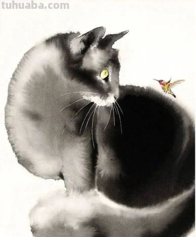 这位老外画猫，厉害！ - 图画吧TUHUABA