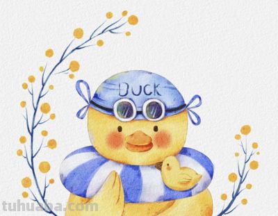 水彩小动物头像，简简单单也很可爱 - 图画吧TUHUABA