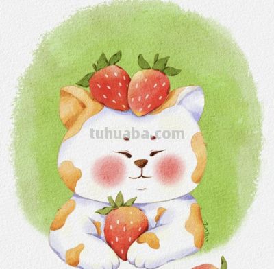 水彩小动物头像，简简单单也很可爱 - 图画吧TUHUABA