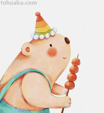 水彩小动物头像，简简单单也很可爱 - 图画吧TUHUABA