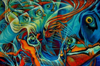 《朋友》油画作品——创作背后的故事 - 图画吧TUHUABA