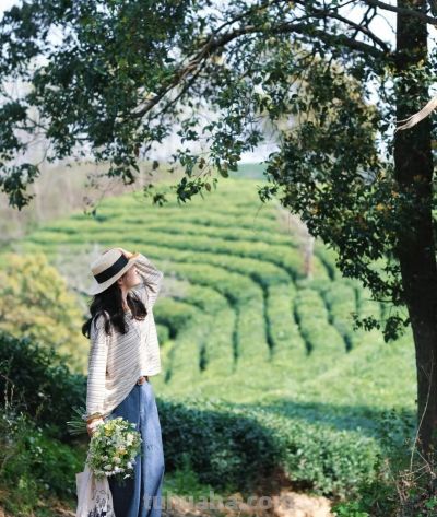 春天户外拍照，记住这3个拍照动作就够用了！优雅自然很好看 - 今日头条