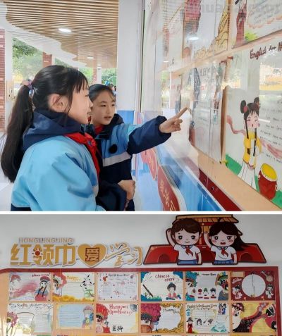 城乡学子手牵手，文化传承绘新篇——怀宁县振宁小学联合石镜学校“英语话黄梅”手抄报比赛圆满落幕 - 图画吧TUHUABA