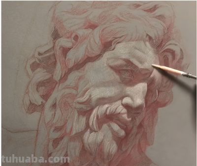 用彩铅画石膏头像，你见过吗？ - 图画吧TUHUABA