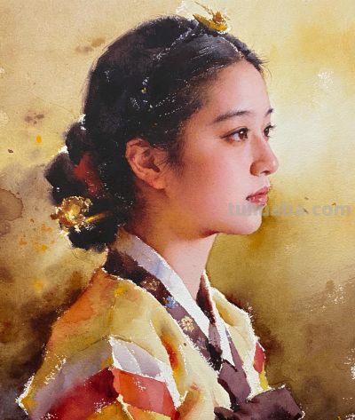 Ai水彩，不给参考图，纯文本生图，结果会怎么样呢？ - 图画吧TUHUABA