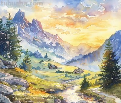 晒晒你的水彩画 - 图画吧TUHUABA