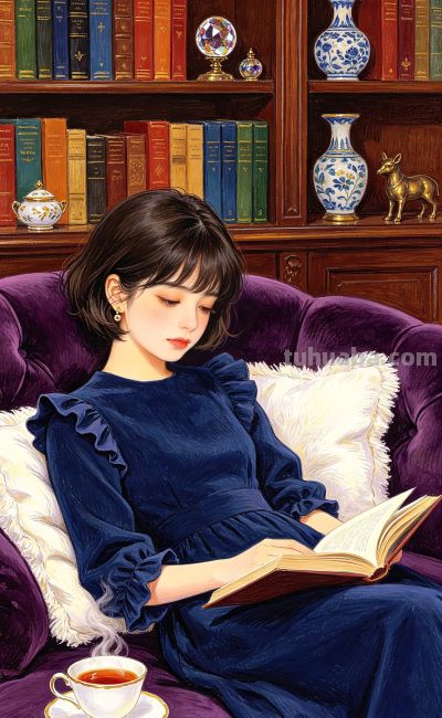 超精细彩铅画:静谧时光‖美图分享 - 图画吧TUHUABA