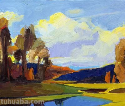 色彩明快、笔触松弛的油画 | Richard Claremont - 图画吧TUHUABA