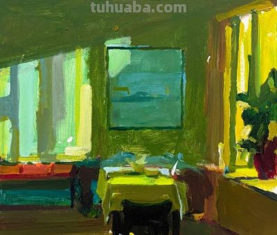 色彩明快、笔触松弛的油画 | Richard Claremont - 图画吧TUHUABA