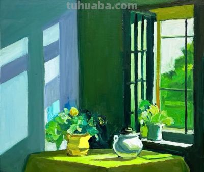 色彩明快、笔触松弛的油画 | Richard Claremont - 图画吧TUHUABA