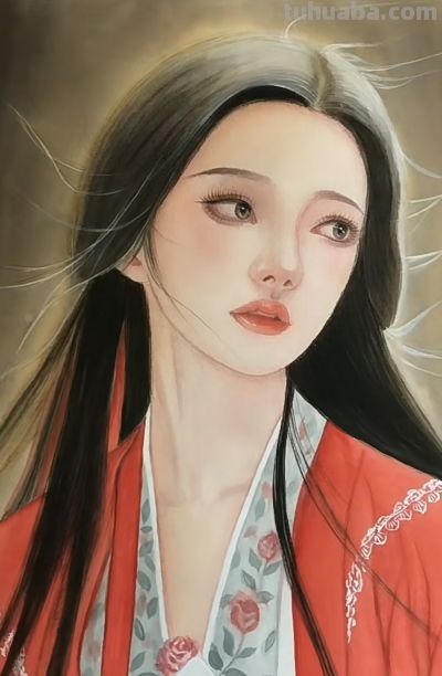 水彩少女插画：把少女千万种美画进画里，每一张都像在讲温柔心事 - 图画吧TUHUABA