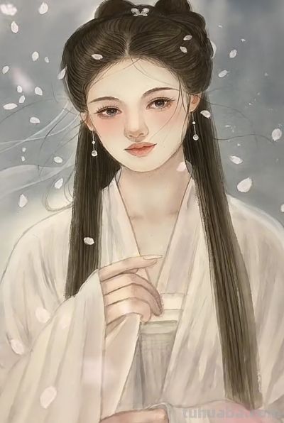 水彩少女插画：把少女千万种美画进画里，每一张都像在讲温柔心事 - 图画吧TUHUABA