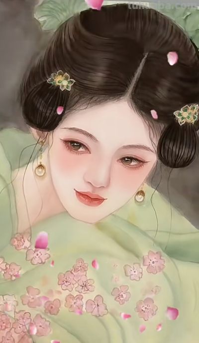 水彩少女插画：把少女千万种美画进画里，每一张都像在讲温柔心事 - 图画吧TUHUABA