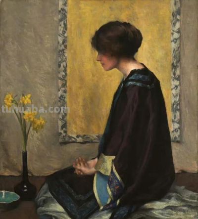 当代女画家爱丽丝·鲁格·索希尔油画人物作品欣赏 - 图画吧TUHUABA